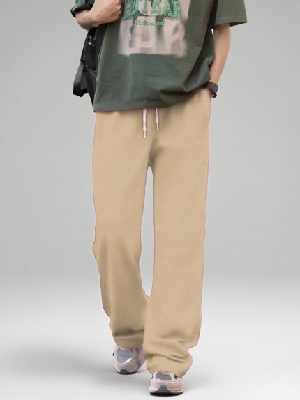 Four-season Casual and Versatile Draping Denim Pants, Fashionable and Casual Pants with a Loose Design for Men from Europe and America, Straight-leg Pants That Are Versatile and Comfortable for Men, Draping Men's Straight-leg Pants.